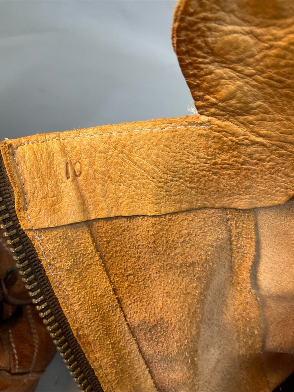 BED|STU Cognac Brown Leather Lace-Up Studded Ankle Boots - Picture 10 of 11